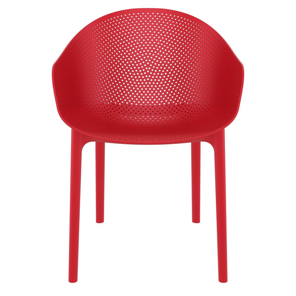 Sky Outdoor Dining Chair Red, set of 2. Picture 3