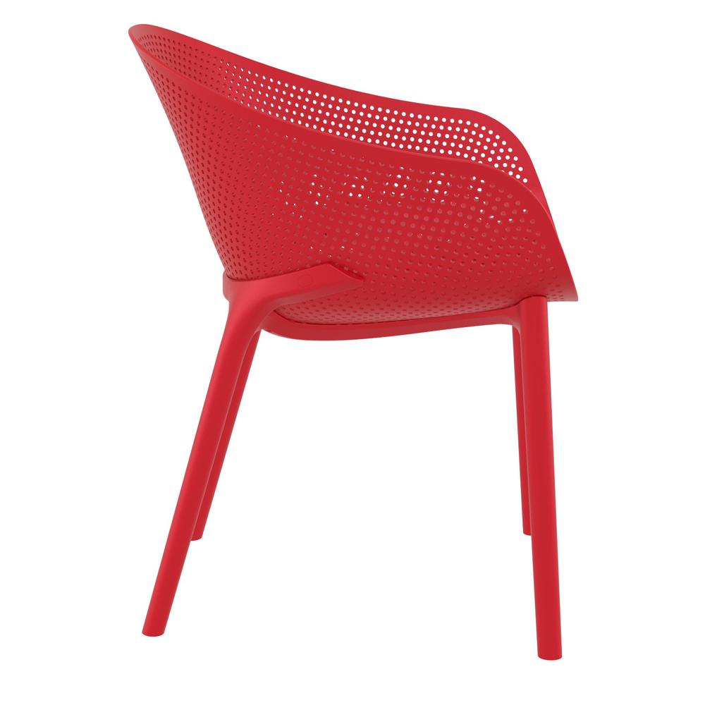 Sky Outdoor Dining Chair Red, set of 2. Picture 4