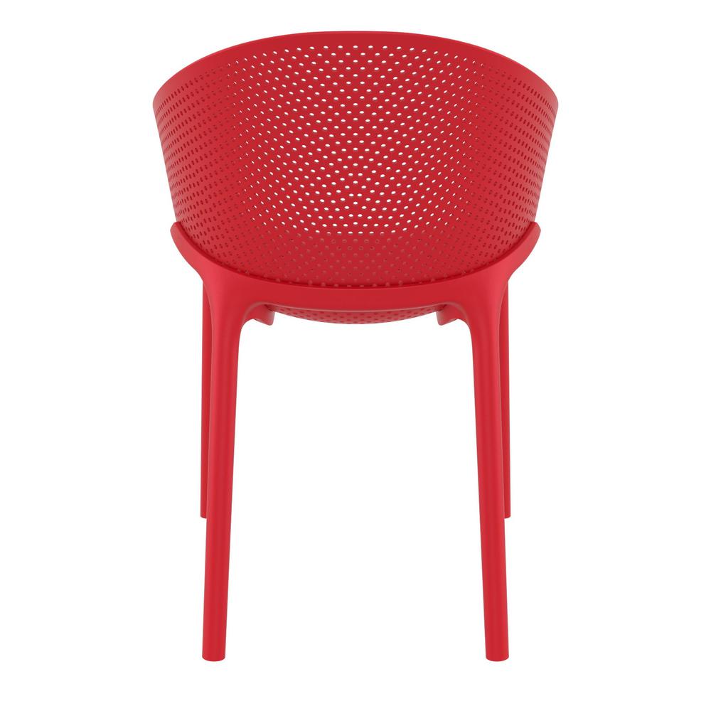 Sky Outdoor Dining Chair Red, set of 2. Picture 5