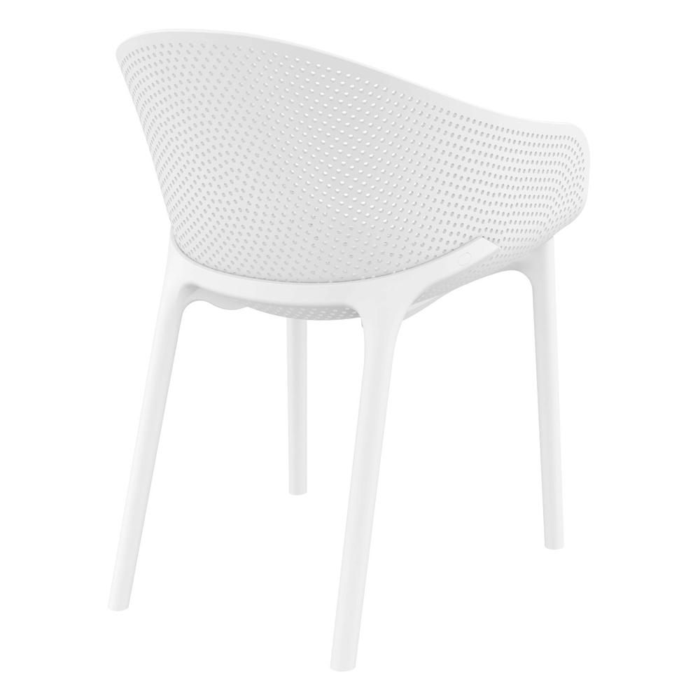 Sky Outdoor Dining Chair White, set of 2. Picture 5