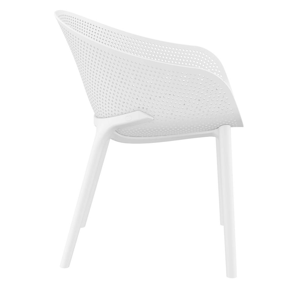 Sky Outdoor Dining Chair White, set of 2. Picture 7