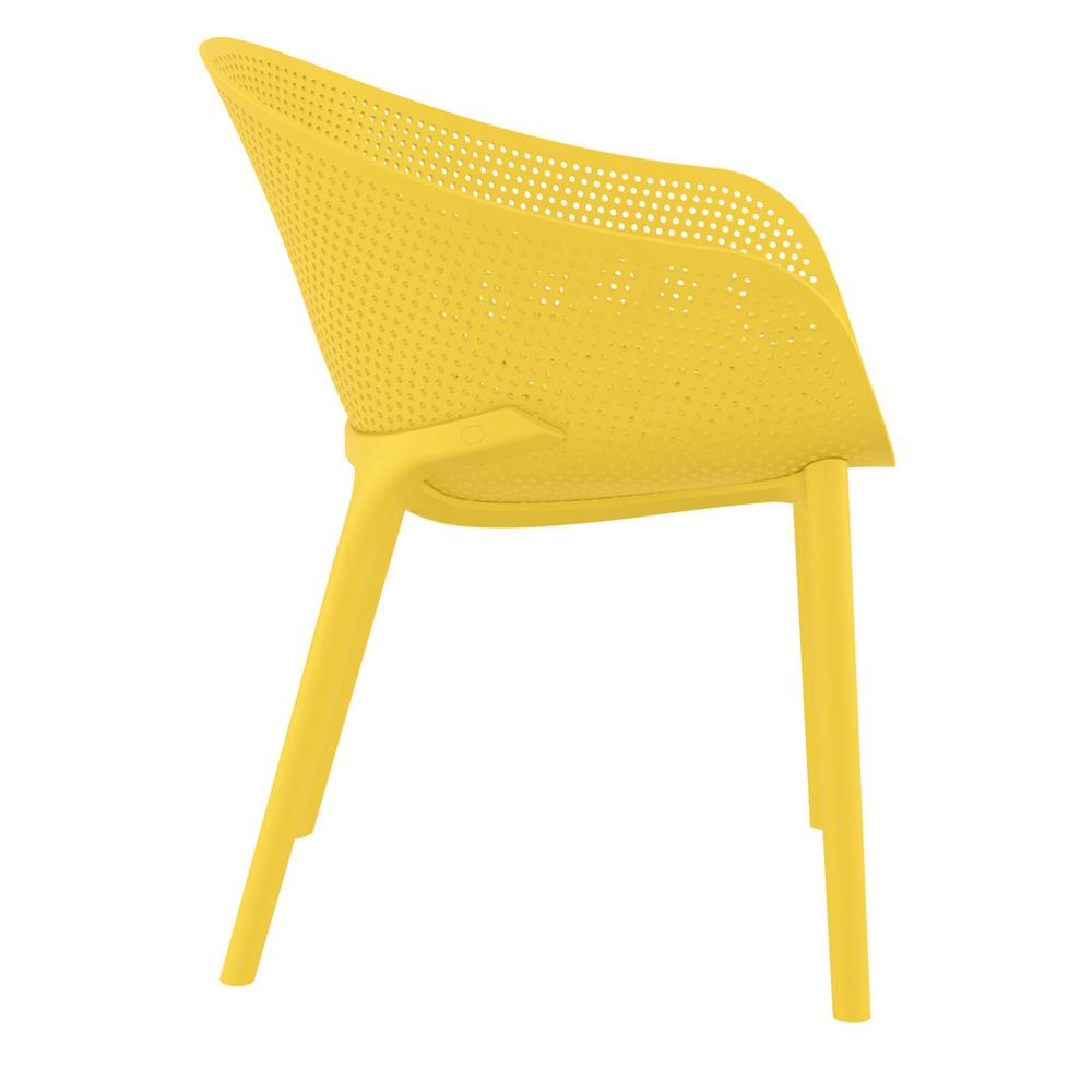 Sky Outdoor Dining Chair Yellow, set of 2. Picture 4
