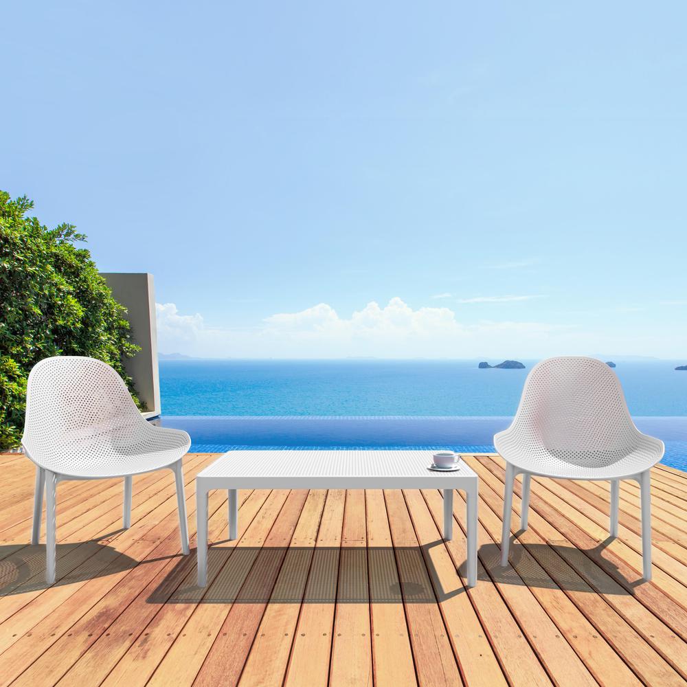 Sky Lounge Chair White, set of 2. Picture 2