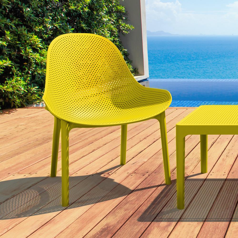 Sky Lounge Chair Yellow, set of 2. Picture 6
