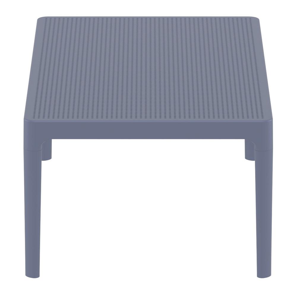 Sky Lounge Table 39 inch Dark Gray. Picture 3