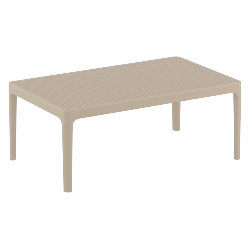 Sky Lounge Table 39 inch Taupe. Picture 1