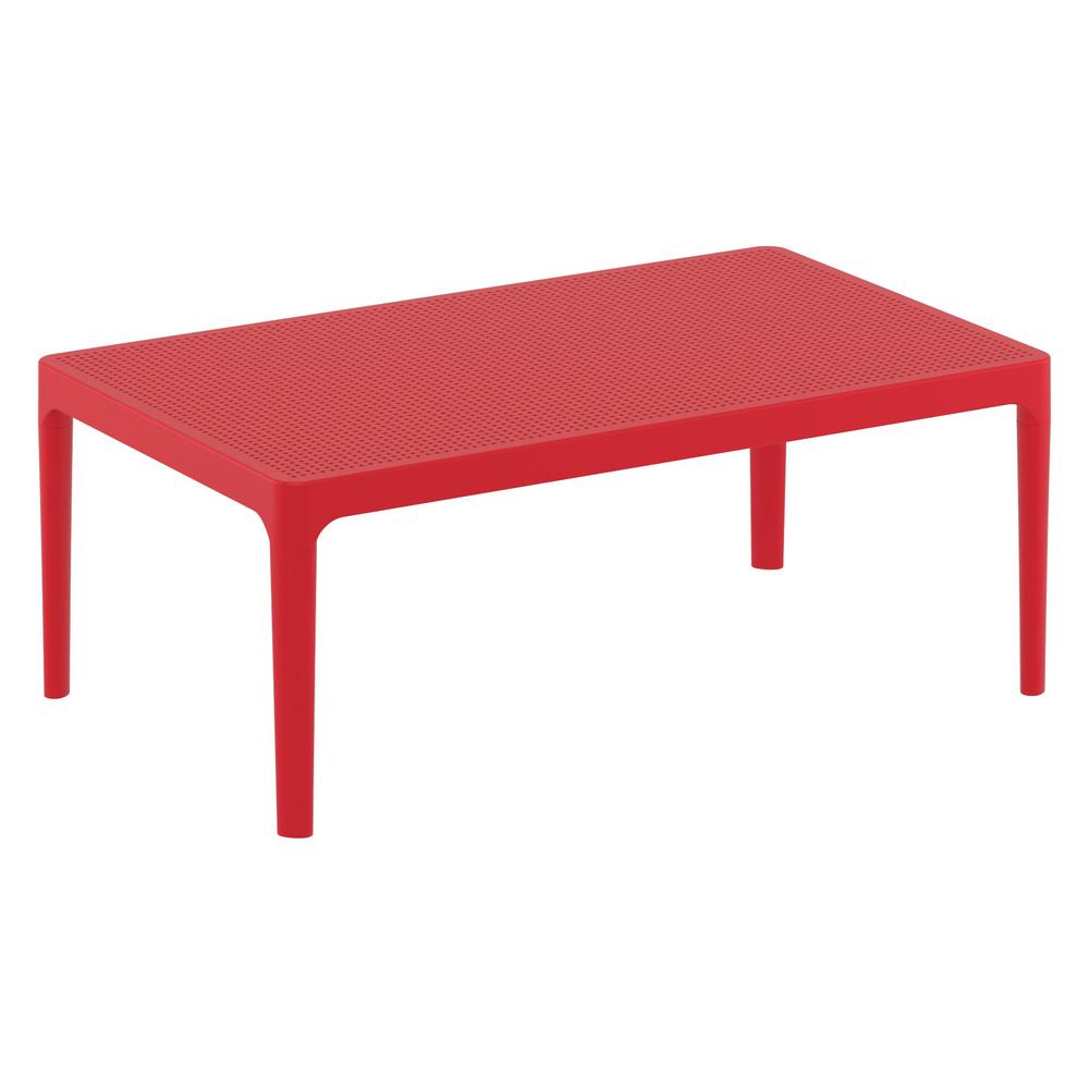 Sky Lounge Table 39 inch Red. Picture 1