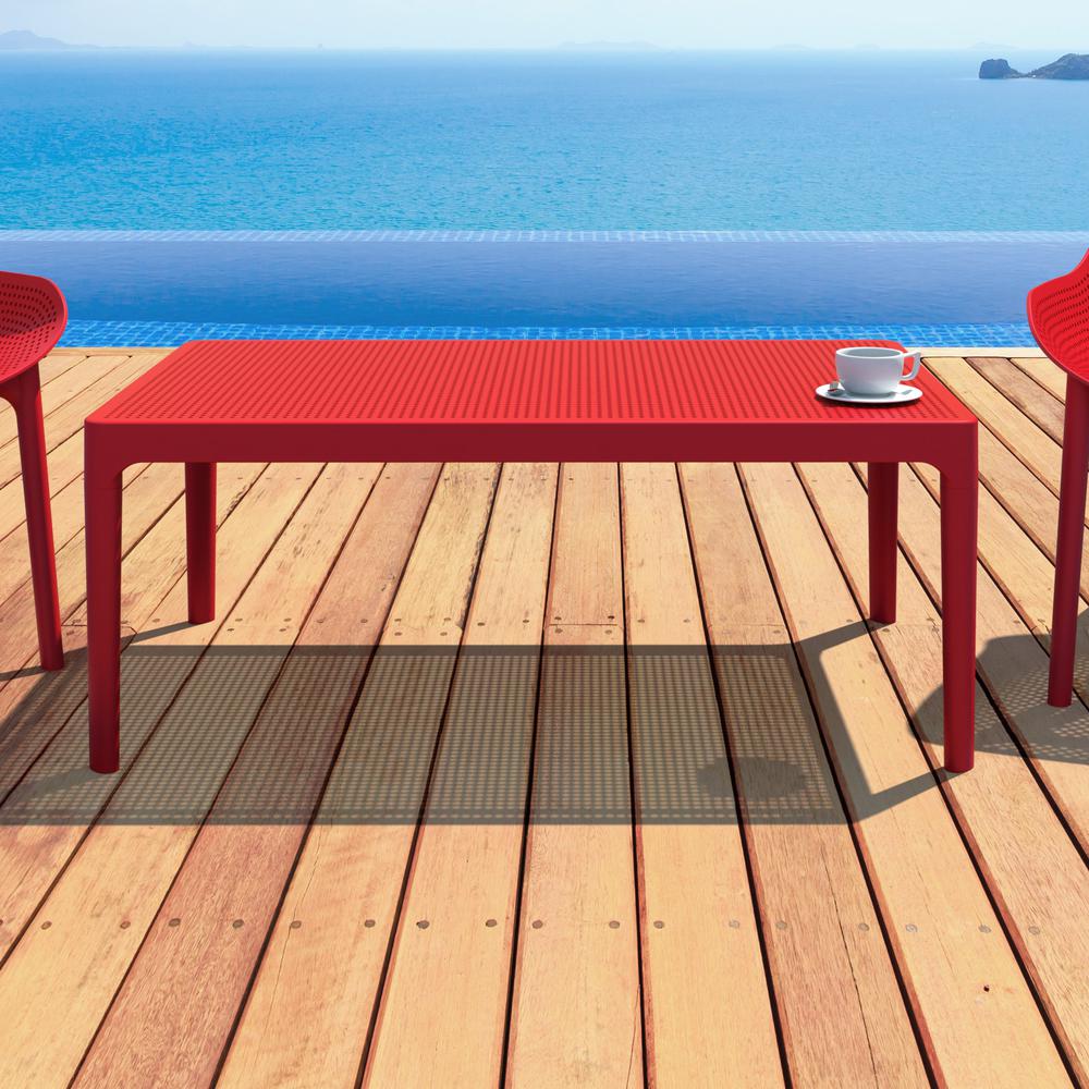Sky Lounge Table 39 inch Red. Picture 4