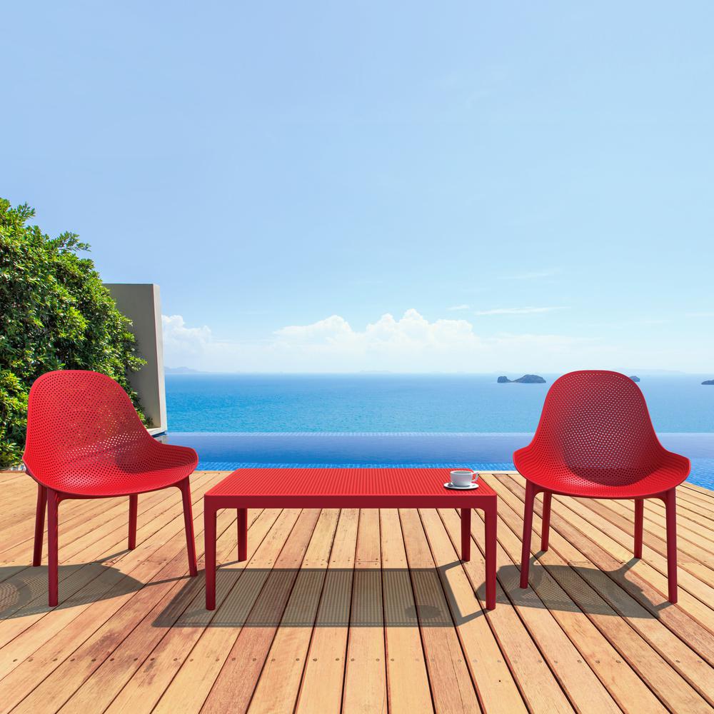 Sky Lounge Table 39 inch Red. Picture 5