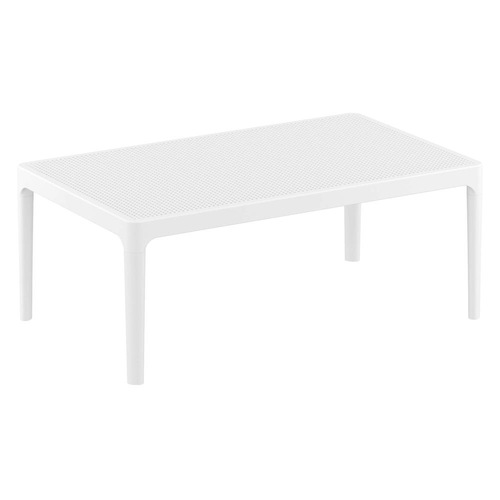 Sky Lounge Table 39 inch White. Picture 1