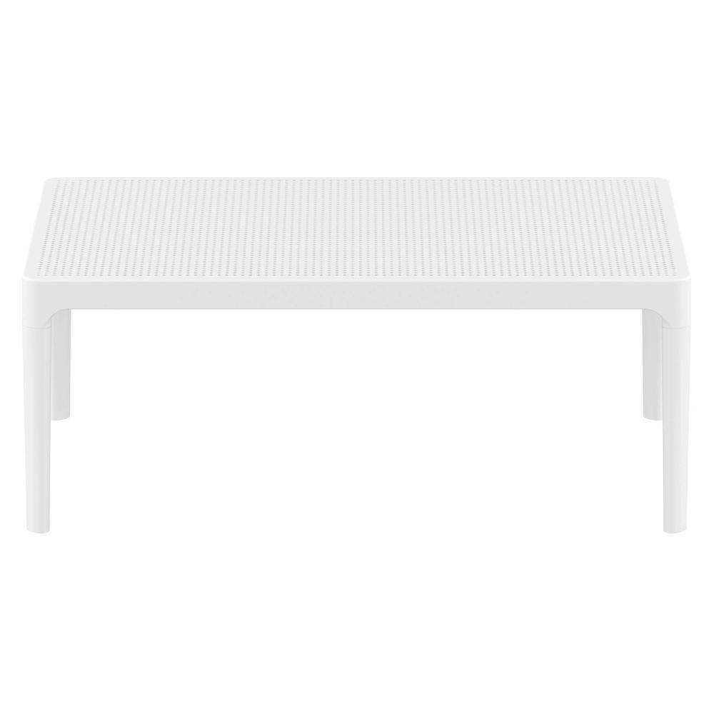 Sky Lounge Table 39 inch White. Picture 2