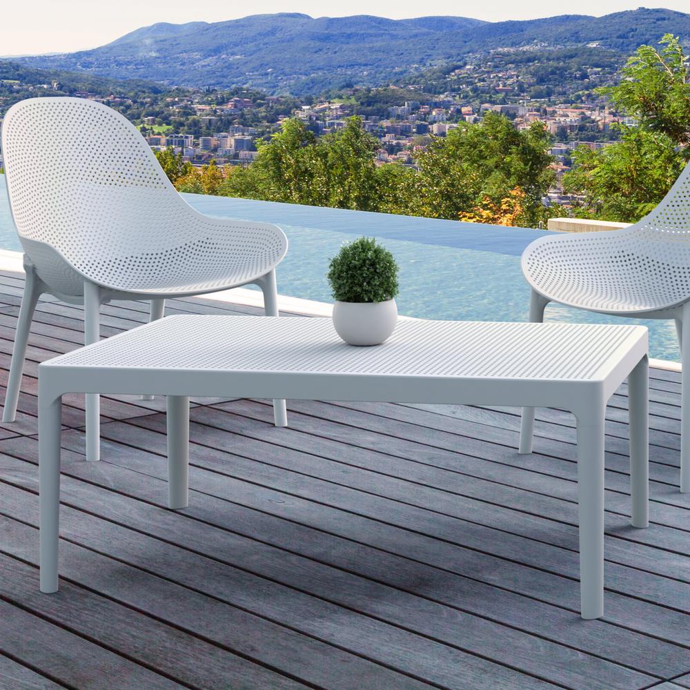 Sky Lounge Table 39 inch White. Picture 4