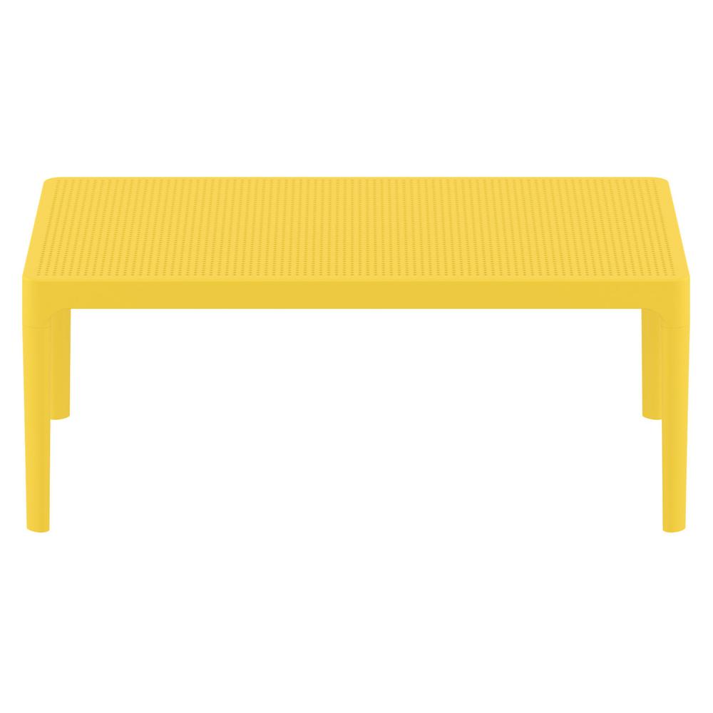 Sky Lounge Table 39 inch Yellow. Picture 2