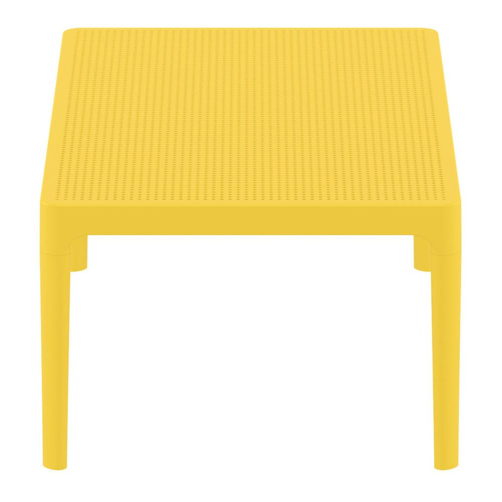 Sky Lounge Table 39 inch Yellow. Picture 3