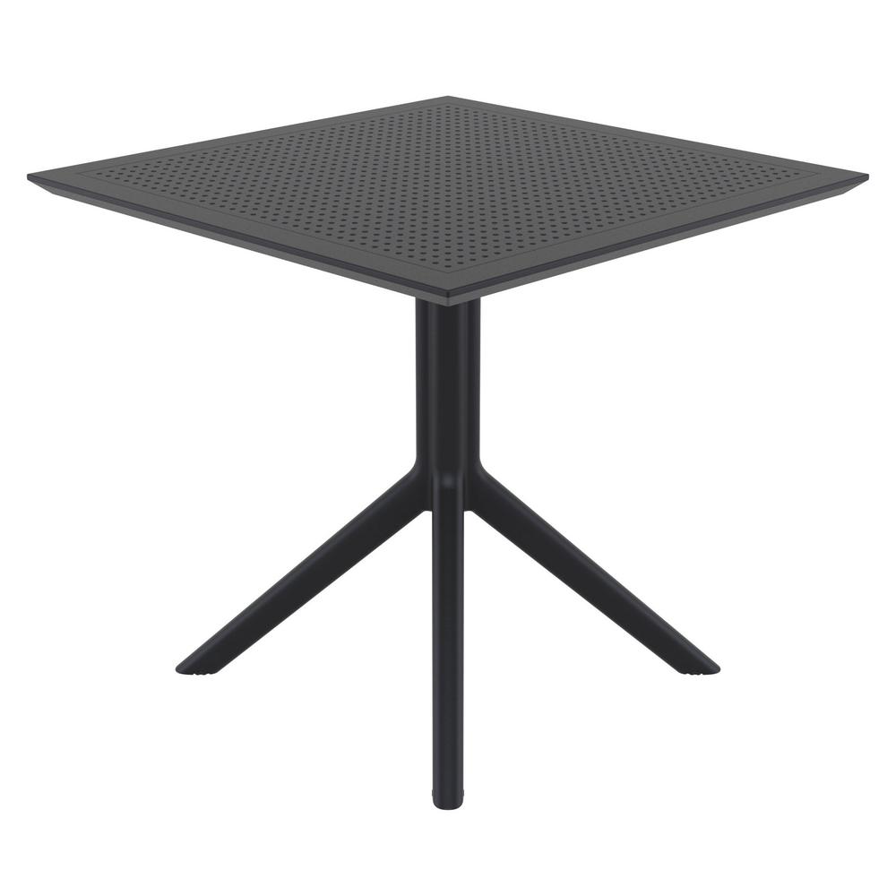 Sky Square Table 31 inch Black. Picture 3