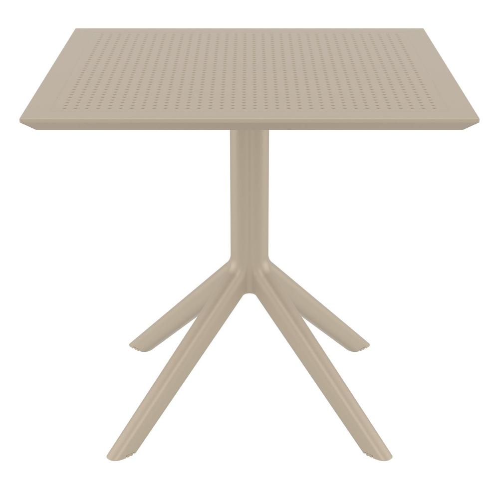 Sky Square Table 31 inch Taupe. Picture 2