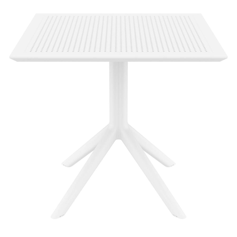 Square Table 31 inch, White, Belen Kox. Picture 2