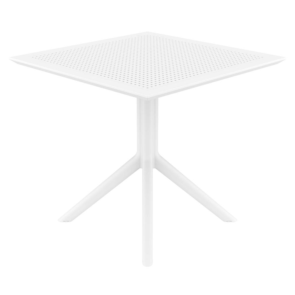 Sky Square Table 31 inch White. Picture 3