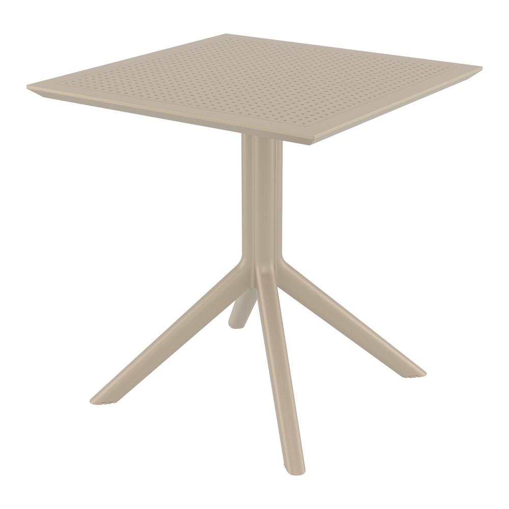 Sky Square Table 27 inch Taupe. The main picture.