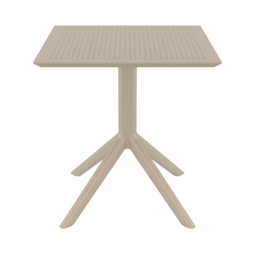 Sky Square Table 27 inch Taupe. Picture 2