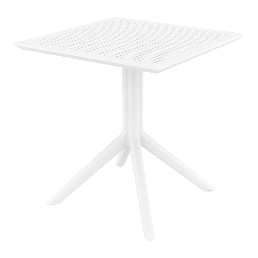 Sky Square Table 27 inch White. Picture 1