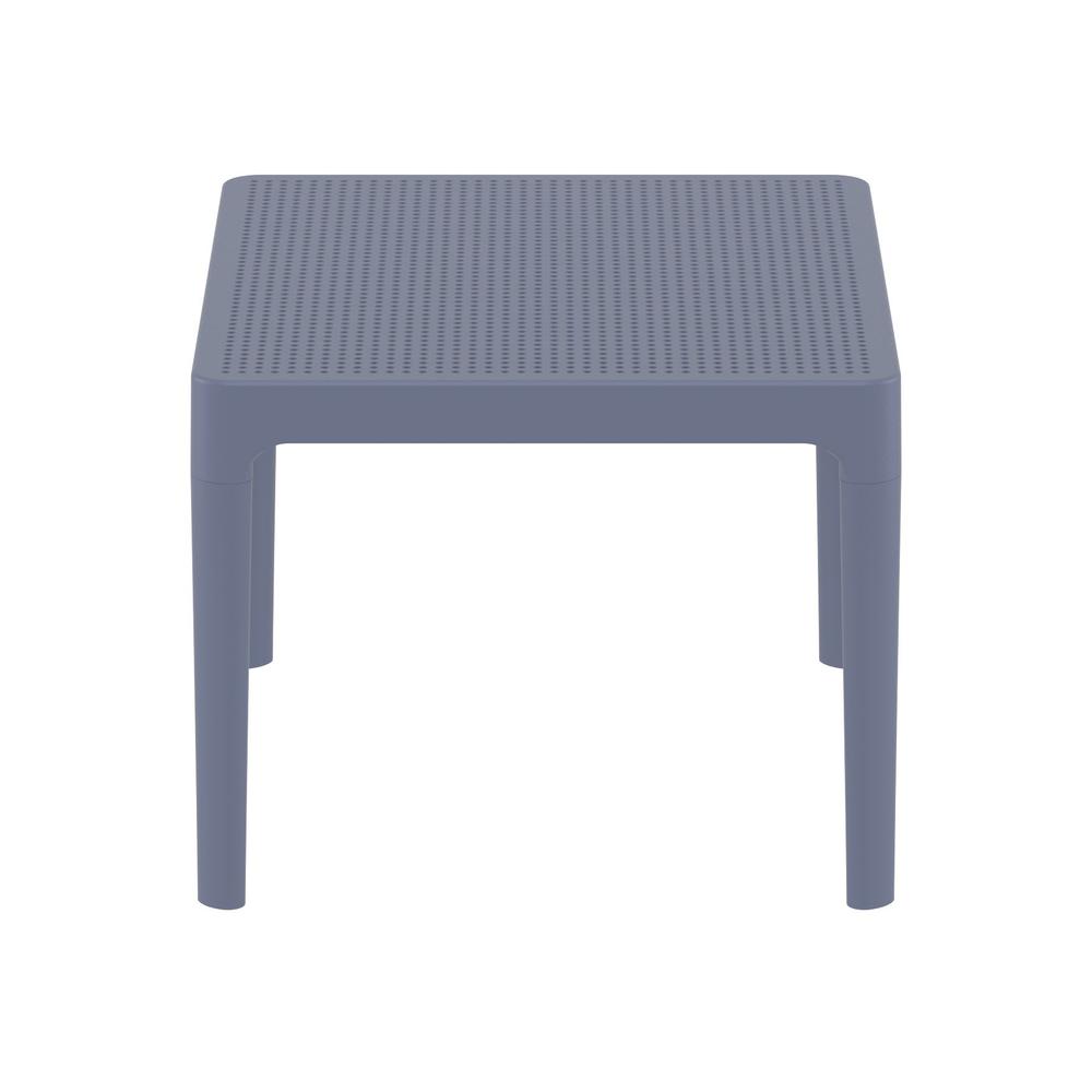 Sky Side Table 24 inch Dark Gray. Picture 3