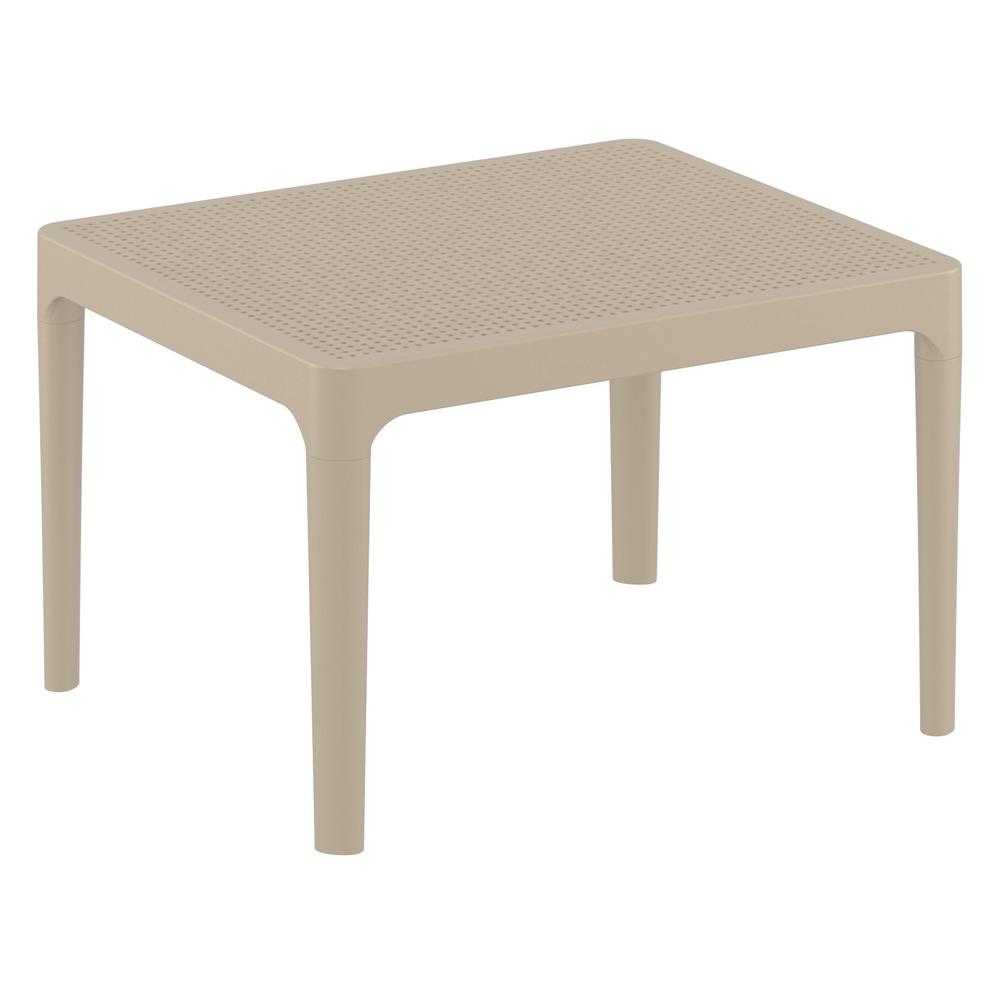 Sky Side Table 24 inch Taupe. Picture 1