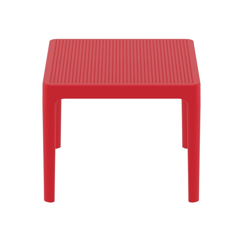Sky Side Table 24 inch Red. Picture 3