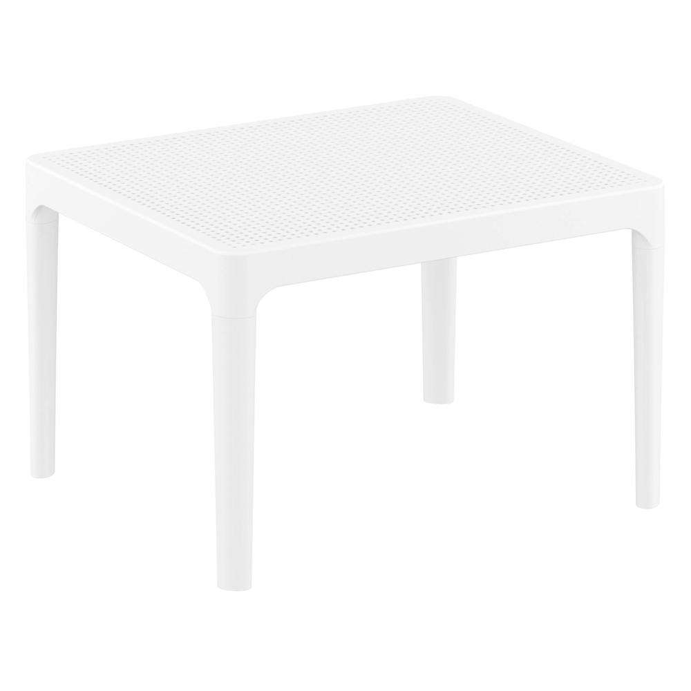 Sky Side Table 24 inch White. Picture 1
