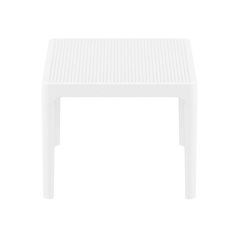 Sky Side Table 24 inch White. Picture 3