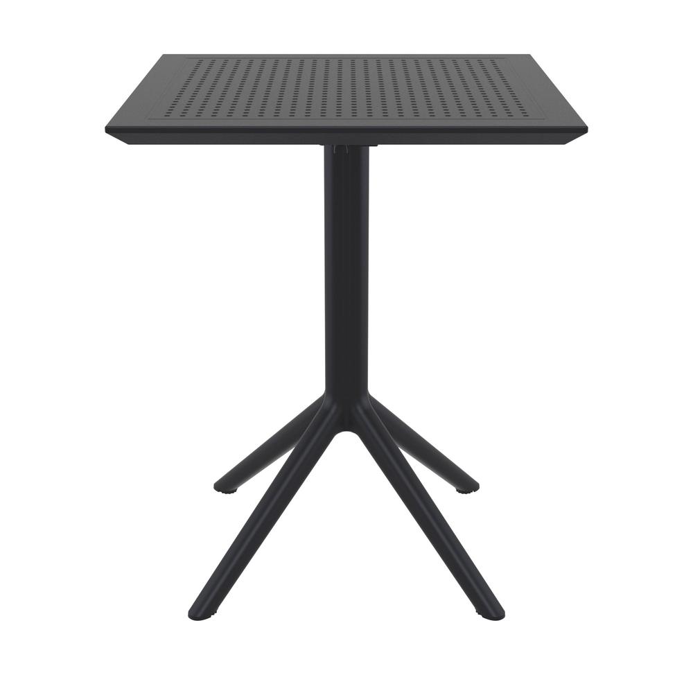 Sky Square Folding Table 24 inch Black. Picture 4