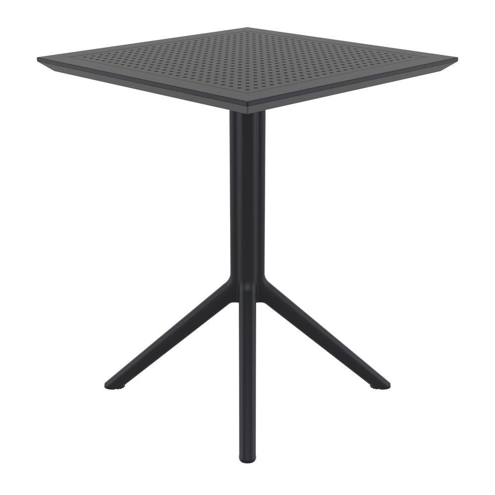Sky Square Folding Table 24 inch Black. Picture 5