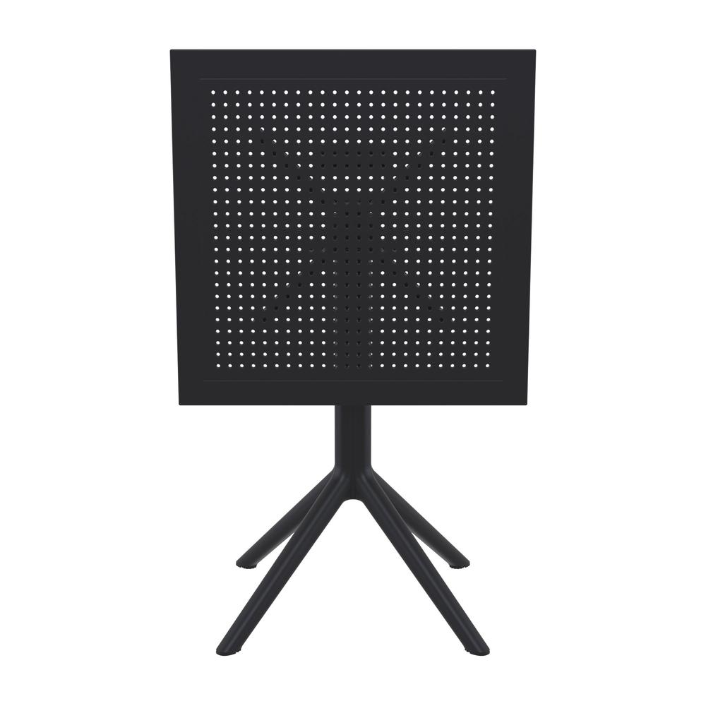 Sky Square Folding Table 24 inch Black. Picture 8