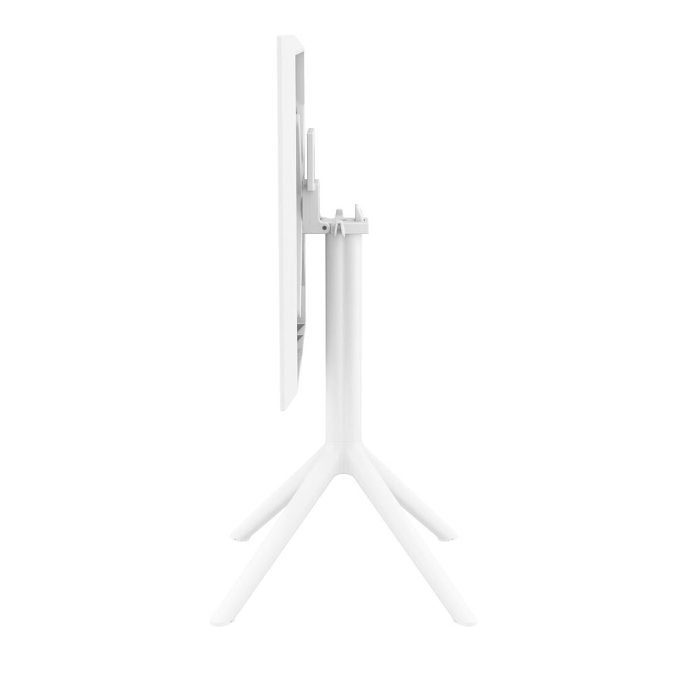 Sky Square Folding Table 24 inch White. Picture 11