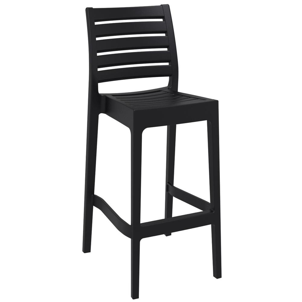 Sky Ares Square Bar Set with 2 Barstools Black. Picture 2