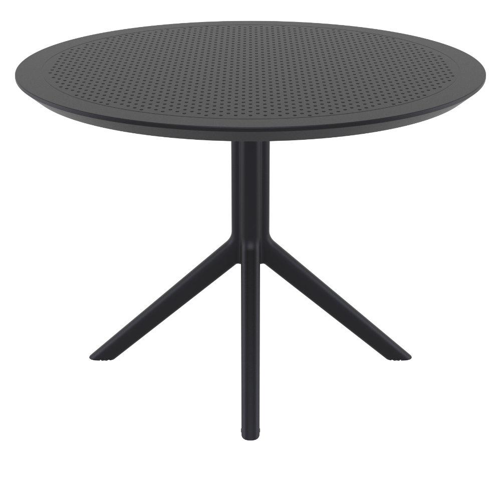 Sky Round Folding Table 42 inch Black. Picture 5