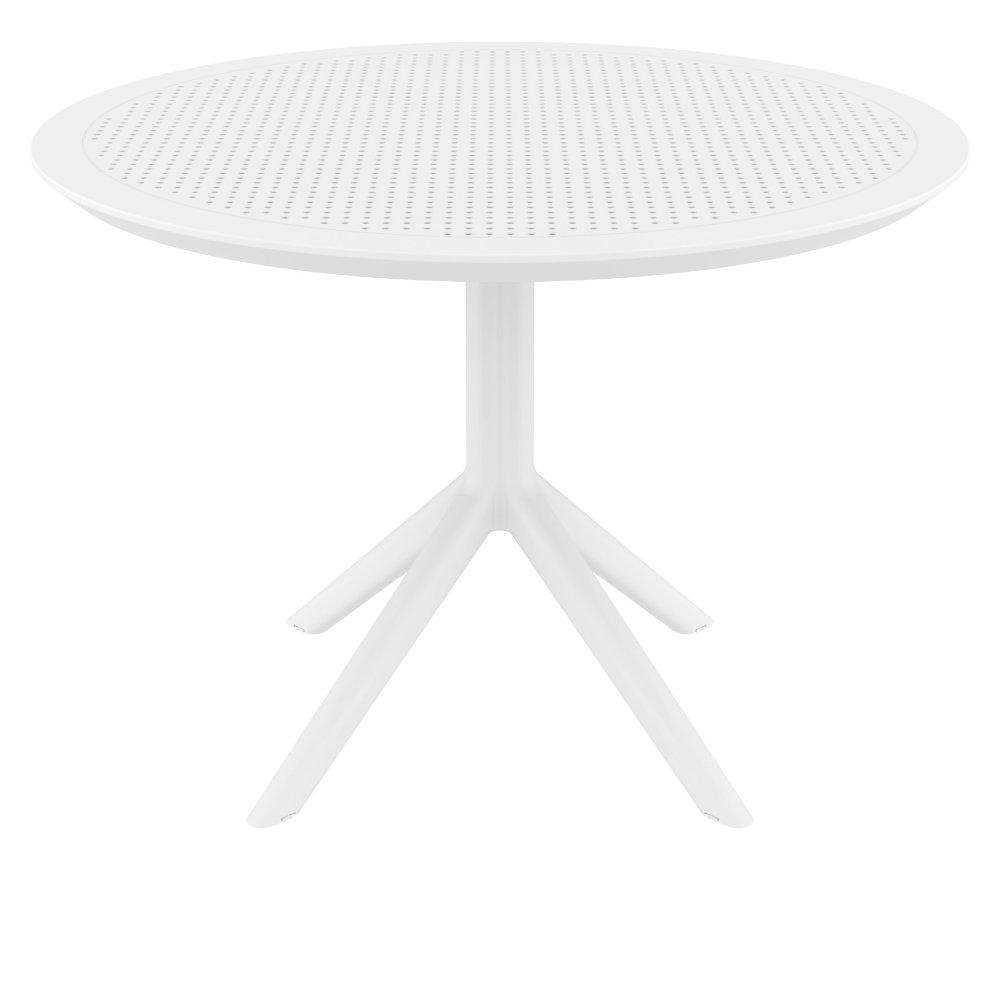 Sky Round Folding Table 42 inch White. Picture 1