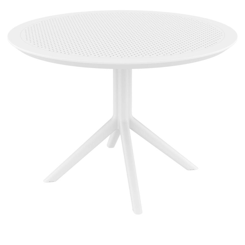 Sky Round Folding Table 42 inch White. Picture 2