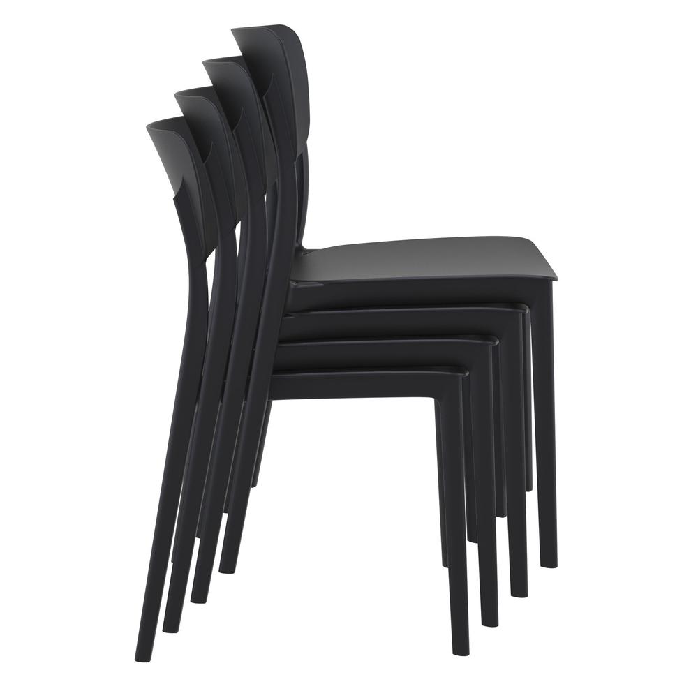 Monna Outdoor Dining Chair Black, Set of 2. Picture 7