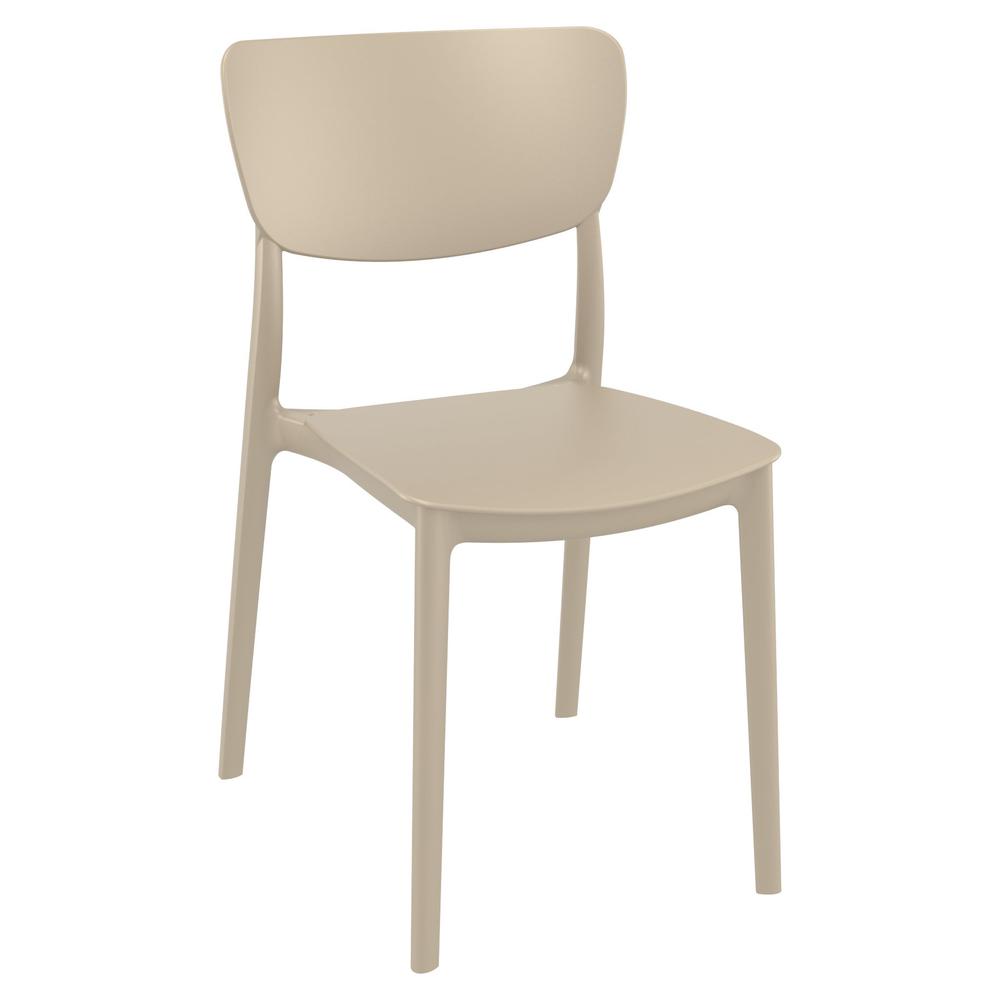 Monna Outdoor Dining Chair Taupe, Set of 2. Picture 1
