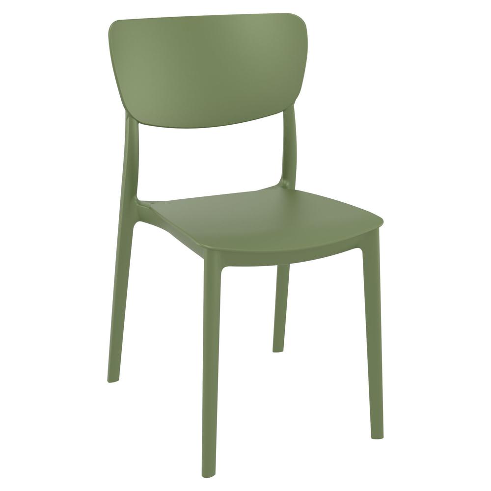 Monna Outdoor Dining Chair Olive Green, Set of 2. Picture 1