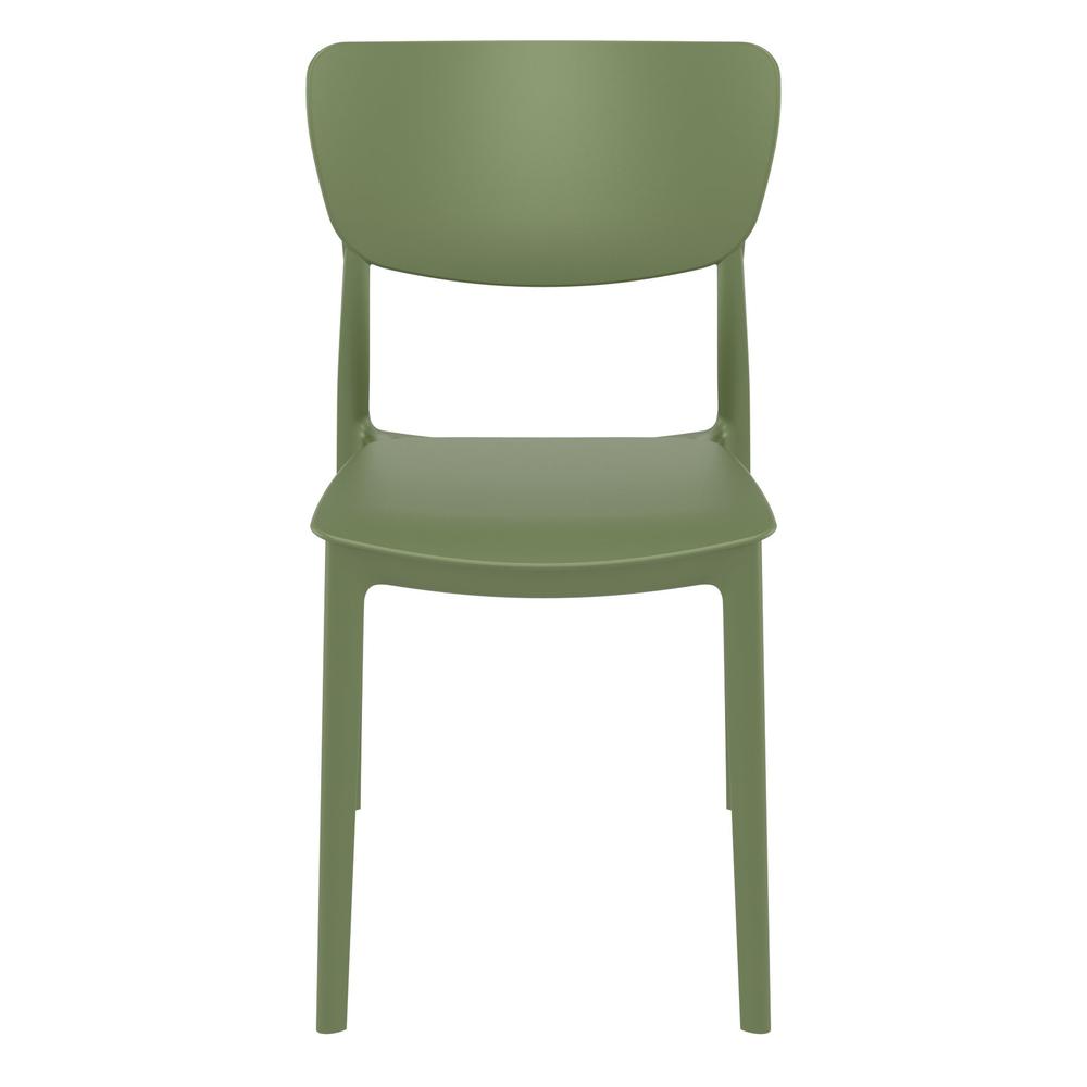 Monna Outdoor Dining Chair Olive Green, Set of 2. Picture 3