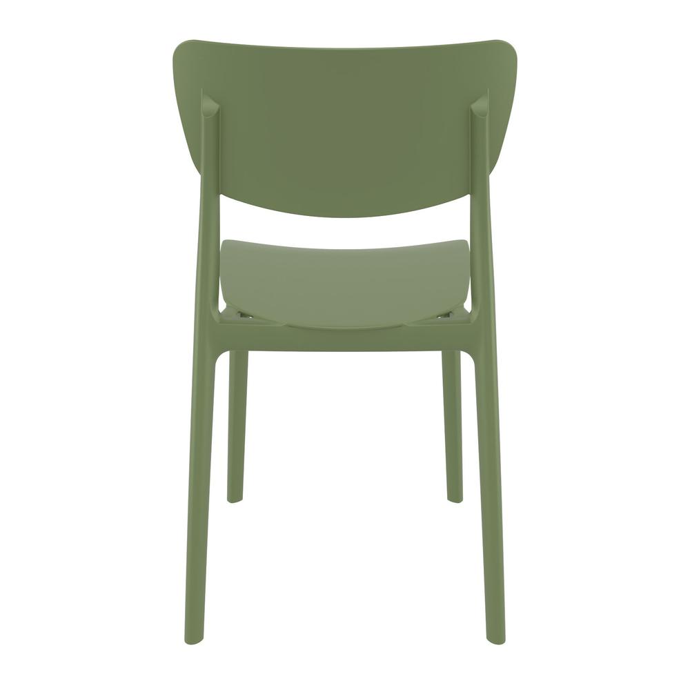 Monna Outdoor Dining Chair Olive Green, Set of 2. Picture 5