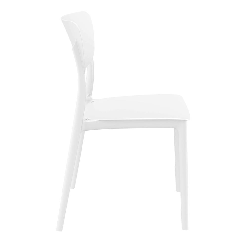 Monna Outdoor Dining Chair White, set of 2. Picture 4