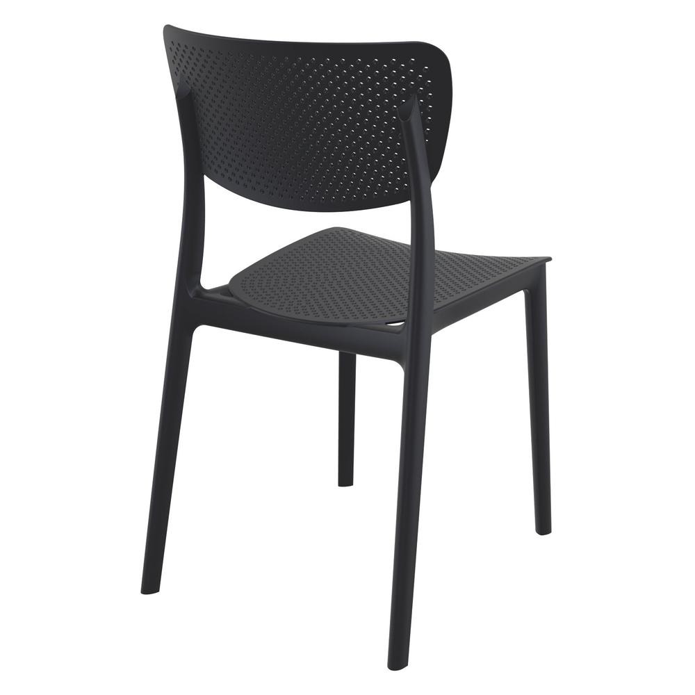 Lucy Outdoor Dining Chair Black, Set of 2. Picture 2
