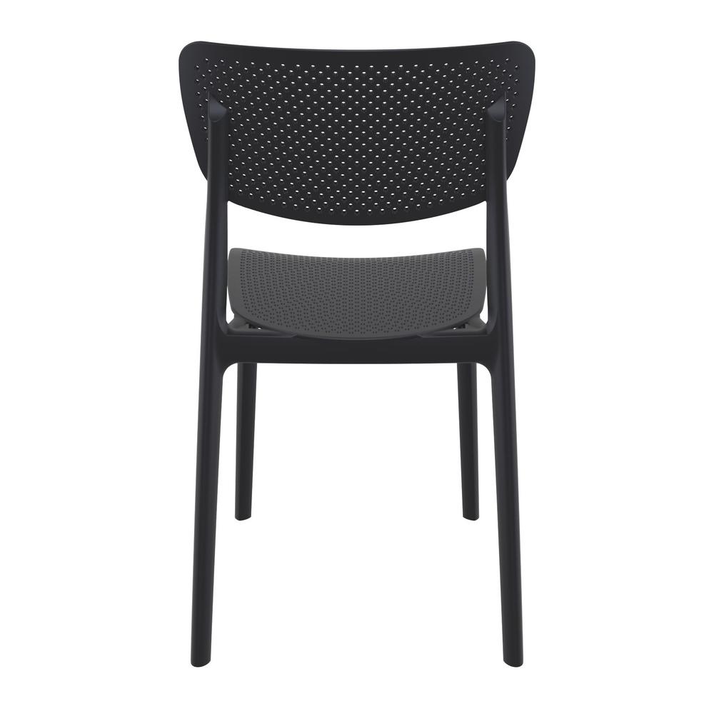 Lucy Outdoor Dining Chair Black, Set of 2. Picture 5