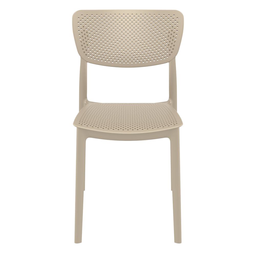 Lucy Outdoor Dining Chair Taupe, Set of 2. Picture 3