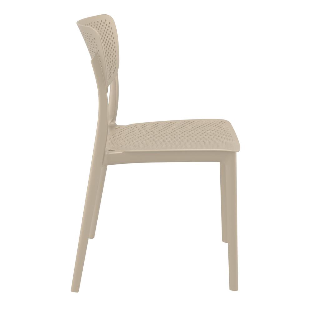 Lucy Outdoor Dining Chair Taupe, Set of 2. Picture 4
