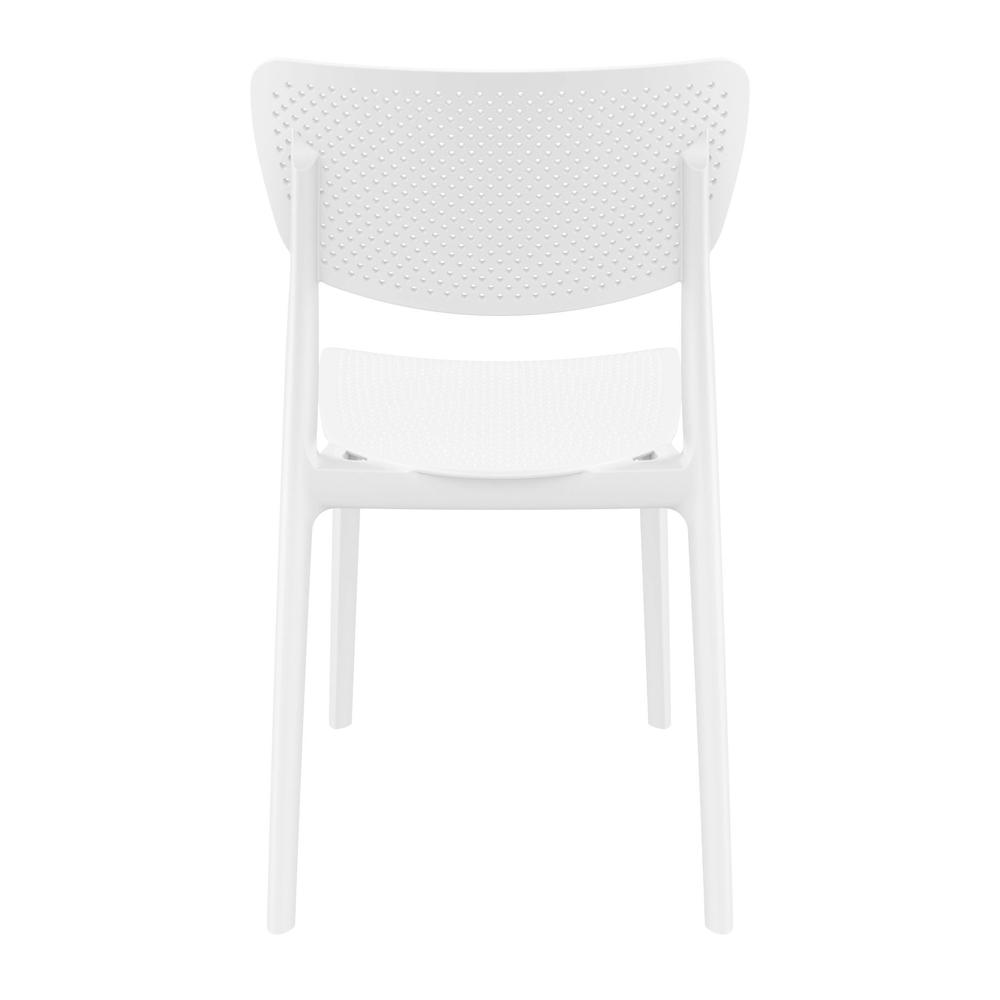 Lucy Outdoor Dining Chair White, Set of 2. Picture 5