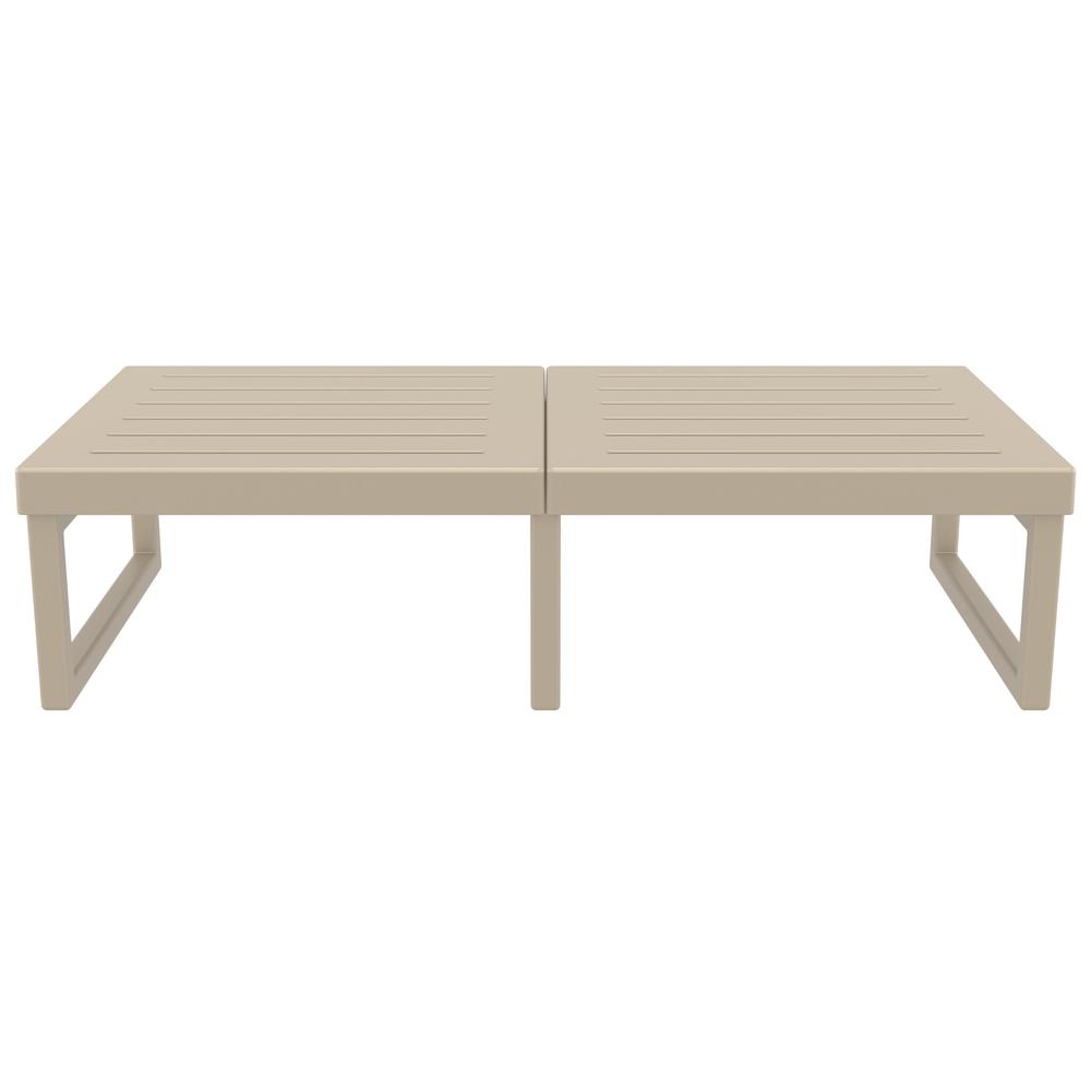 Mykonos Rectangle Lounge Table Taupe. Picture 2